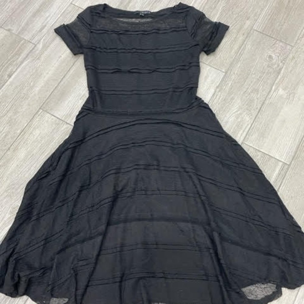 BLACK 2 layer Sangria Lace Dress